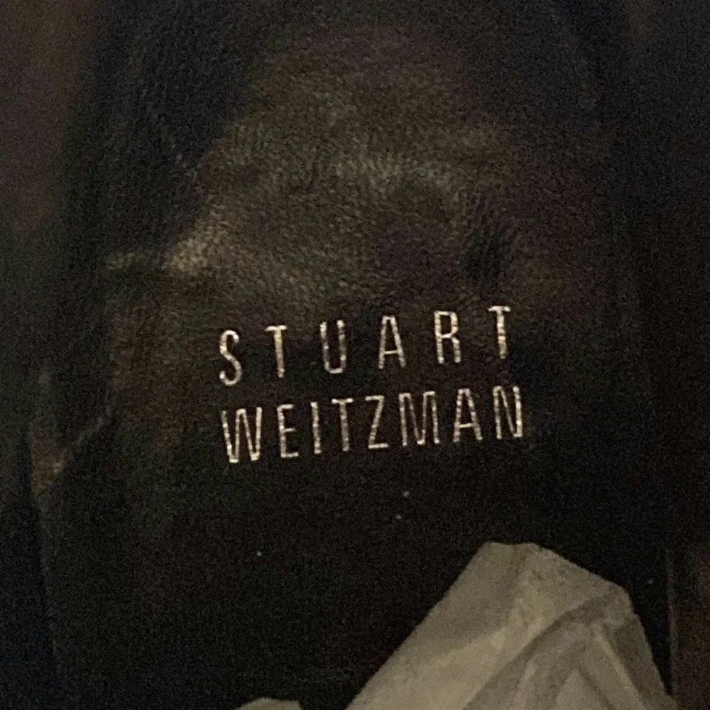 Stuart Weitzman Strapduo Ankle Boots Brown Suede Leather Buckle U256693 Size 9